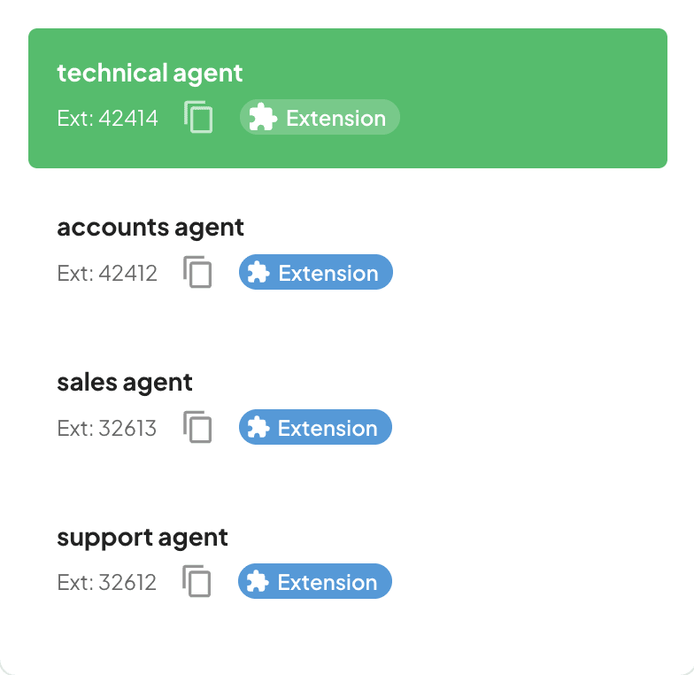 multiple extensions registered